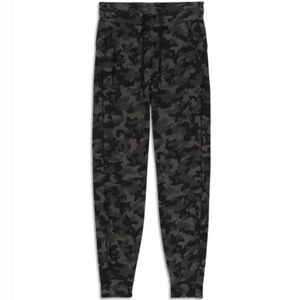 Lululemon Ready To Rulu Jogger Heritage Camo Jacquard Black Lunar Rock Size 4